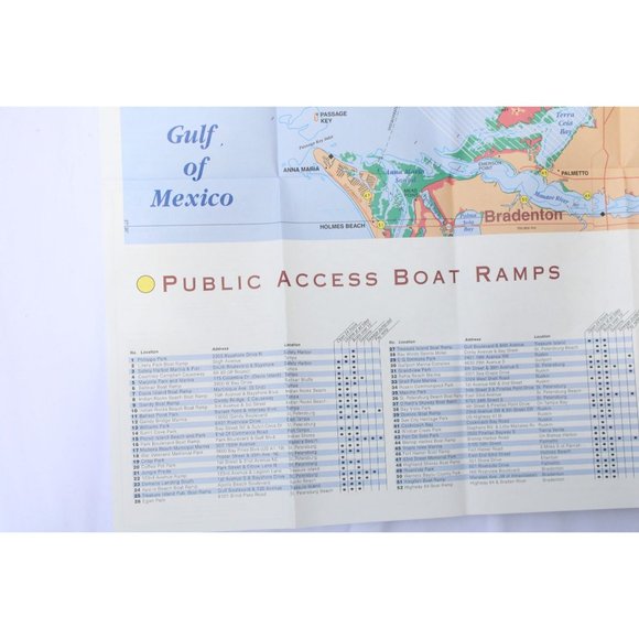 1997 Tampa Bay Boaters Guide Map Vintage 88501 - Picture 3 of 6